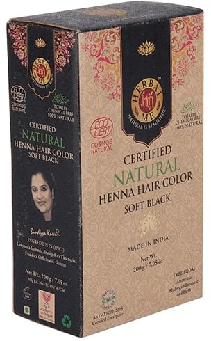 Herbal Me Soft Black Couleur de cheveux au henné Soft Black
