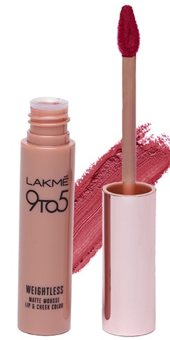 Lakmé 9 to 5 Weightless Matte Mousse Lip Cheek Color