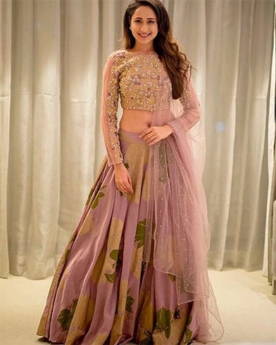 ست Lehenga با مروارید کار