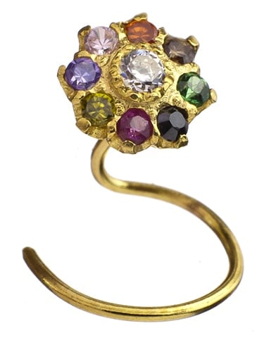 Navaratna Nose Ring