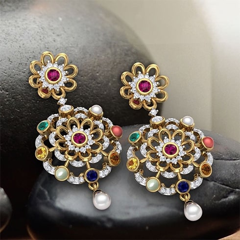 Navaratna Earrings