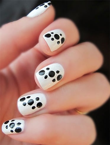 Polka Dots Nail Art