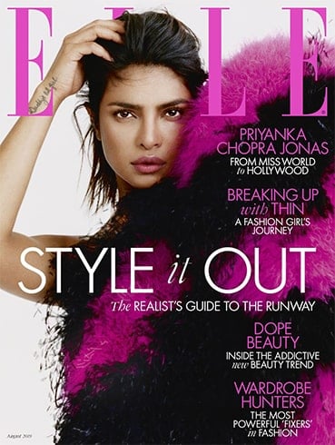 Priyanka Chopra on Elle UK August 2019