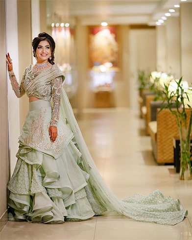 Bridal Ruffled Lehenga