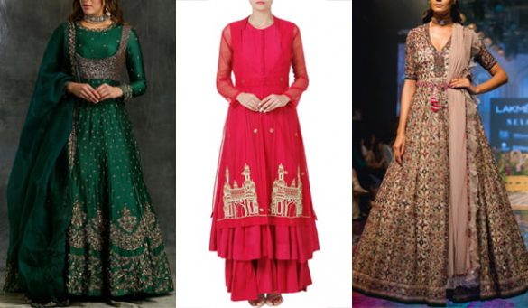 Embroidered Anarkalis For Festivals