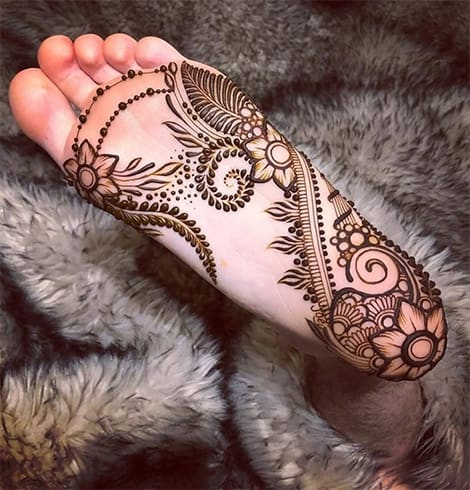 Henna Feet Designs