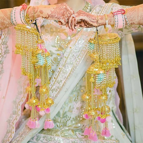 Jhumka Kalire with Pom Poms