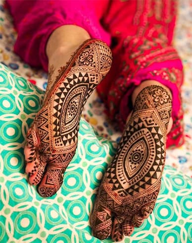 Sole of Foot Mehndi