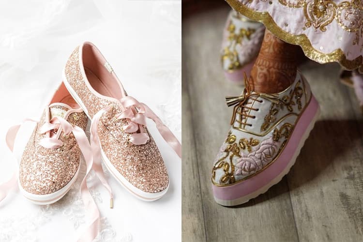 sparkle sneakers wedding