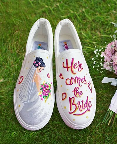 Custom Wedding Sneakers