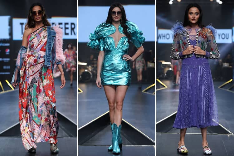 Falguni Shane Peacock Lotus Makeup India Fashion Week Spring Summer 2020