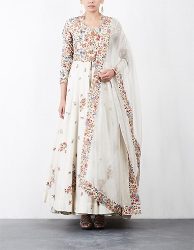 Floral Print Anarkali