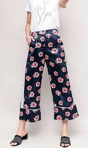 Floral Wide-Leg Pajama