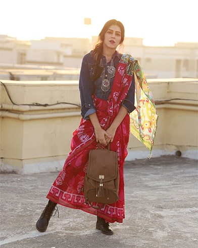 Linen Saree With Jacket