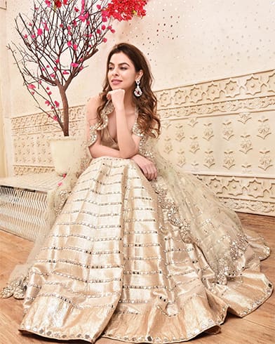 Mirror lehenga set