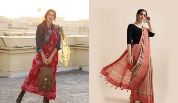 Ways To Carry A Linen Saree