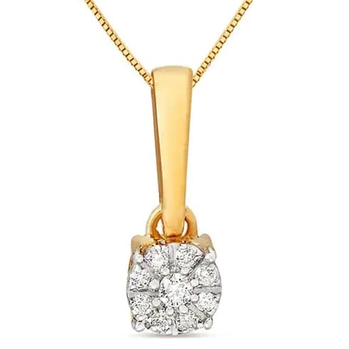 Yellow Gold Diamond Pendant