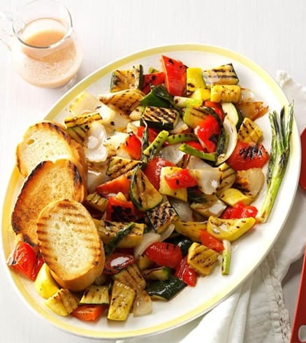 Grilled Veggies with Mustard Vinaigrette