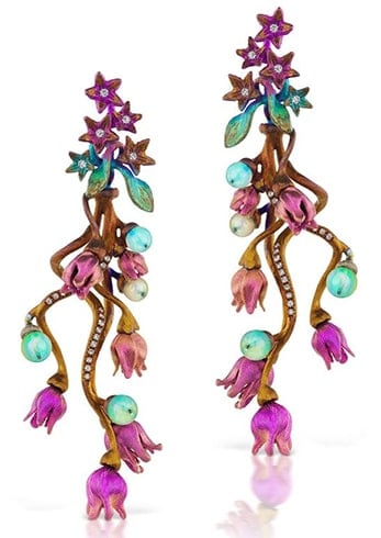 Multi-colored earrings