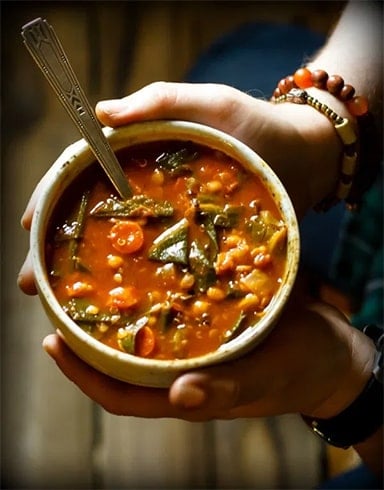 Vegetarian Collard Greens Soup