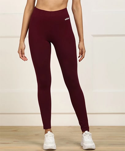 Adidas High Waist Maroon Tights