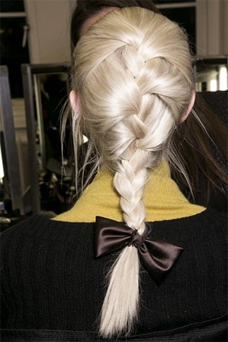 Braids with Ribbon Hairstyle