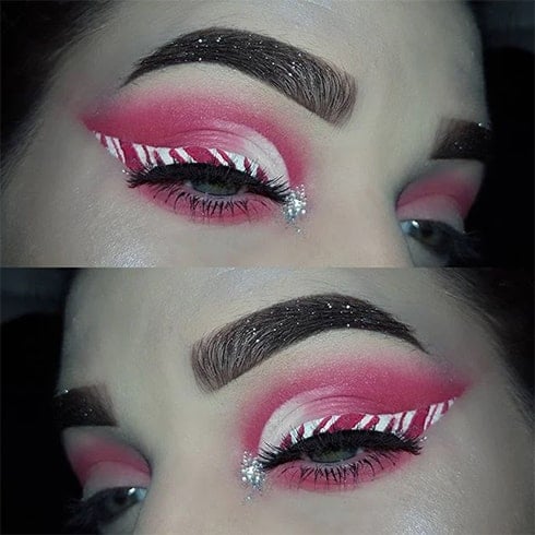 Candy-cane Eyeliner