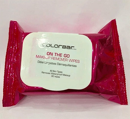colorbar cosmetics makeup remover wipes
