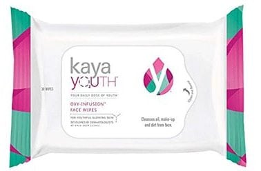kaya youth o2 oxy infusion face wipes