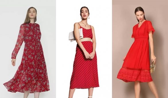 red dresses for winter season
