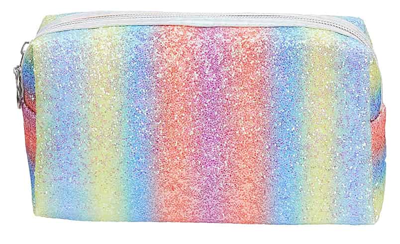 amazon brand solimo rainbow makeup pouch