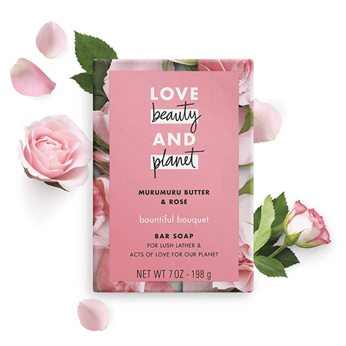 barre de shampooing fleur rose