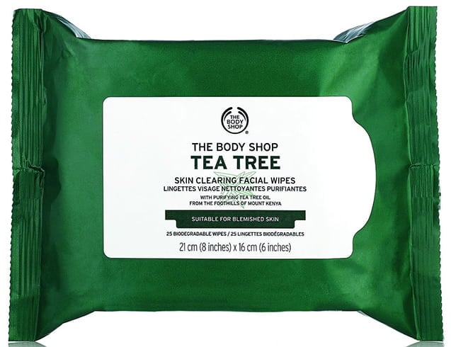 tea tree cleansing wipes