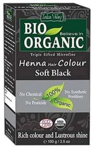 Indus Valley Bio Organic Henna Hair Color Soft Black
