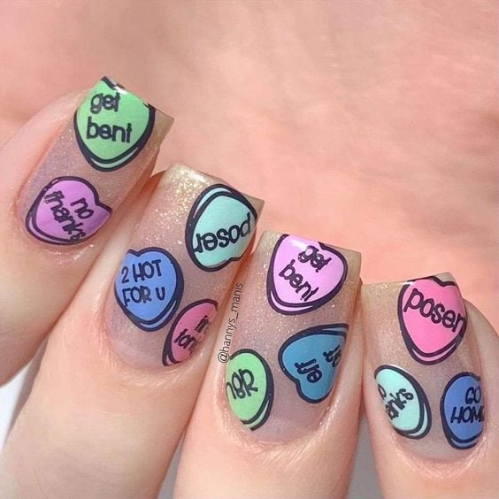 Nail Art Ideas For Valentine's Day In India.