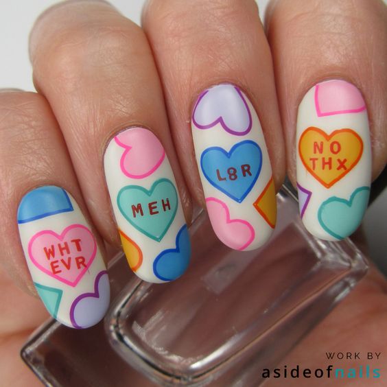 Nail Art Ideas For Valentine's Day In India.