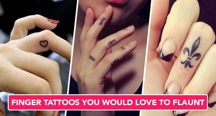 30 Simple and Small Finger Tattoos that Youll Want to Copy