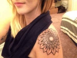 Mandala Tattoo On Shoulder