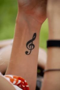 Musical Notes On Wrists