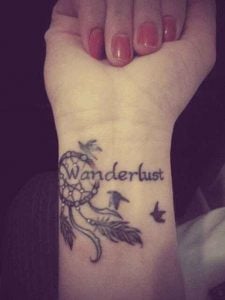 Wanderlust Tattoo For Girls On Wrists