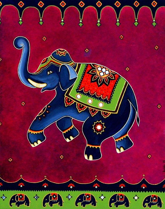 Elephant Rangoli